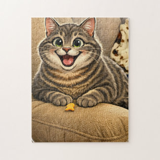 Cat caricature jigsaw puzzle