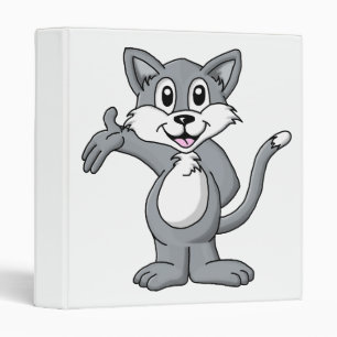 Cat Cartoon Binder