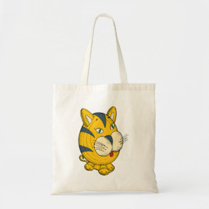 Cat cartoon clipart, toy illustration  tote bag