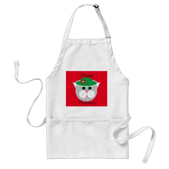 Cat Cartoon  Standard Apron (Front)