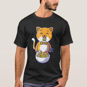 Cat Cat Eating Spaghetti Cat Quotes T-Shirt