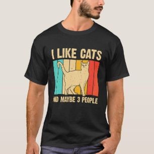 Cat Cat For Men Women Animal Introvert T-Shirt