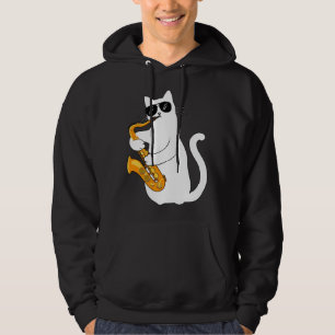 Cat  Cat Saxophone Tee  Cat Sax