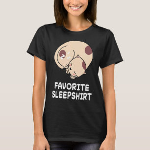 Cat Cats Nap Sleeping Sleep Pajama Pyjamas Nightgo T-Shirt