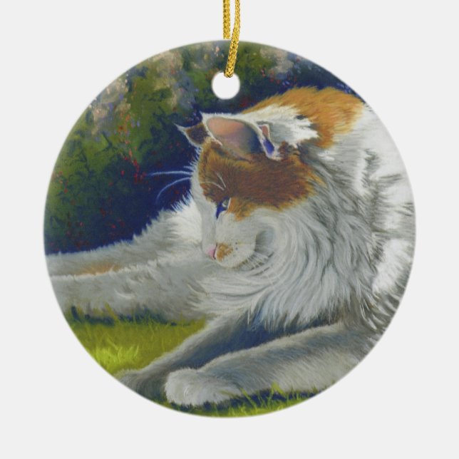 Cat Ceramic Ornament (Front)