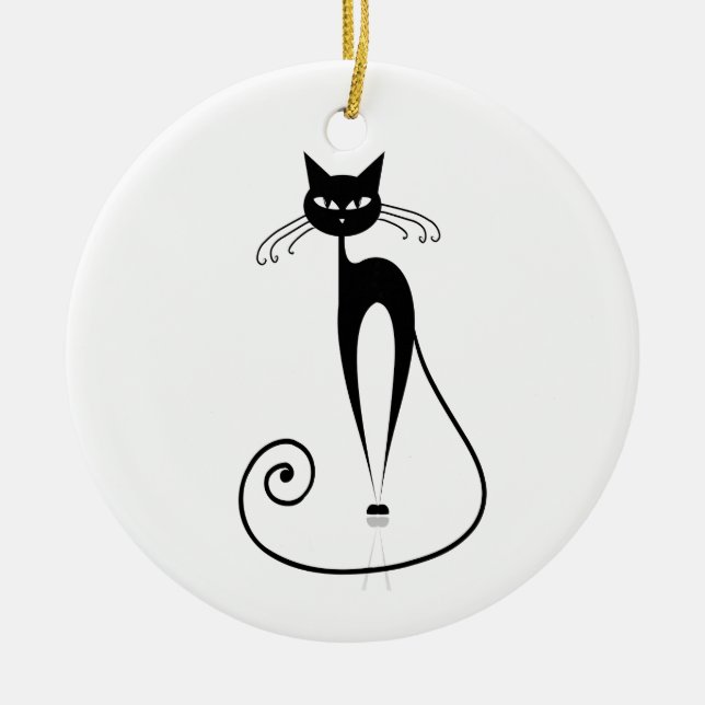 CAT CERAMIC ORNAMENT (Front)