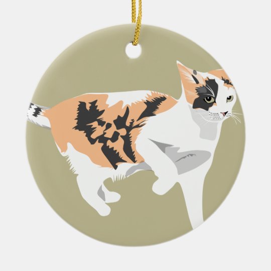 Cat Ceramic Ornament