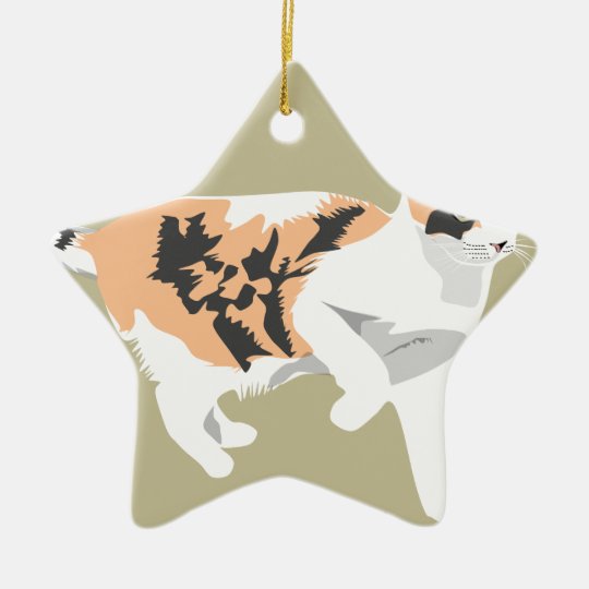 Cat Ceramic Ornament