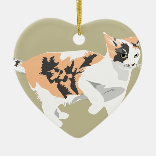 Cat Ceramic Ornament
