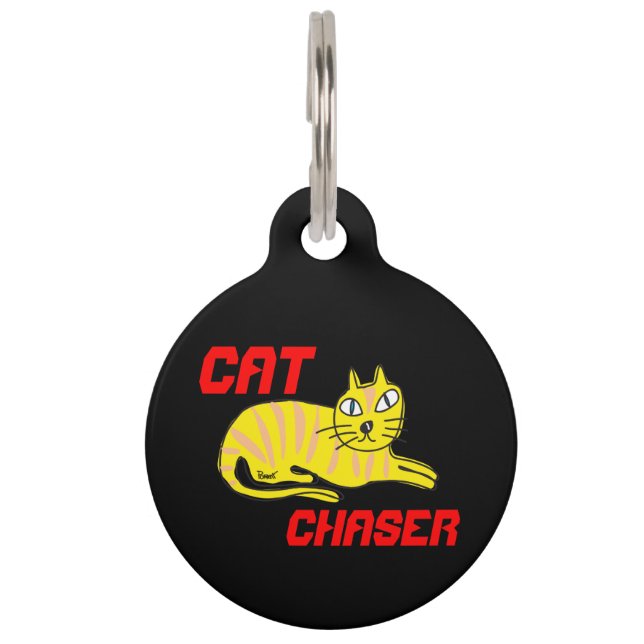 Cat Chaser Dog Tag (Front)