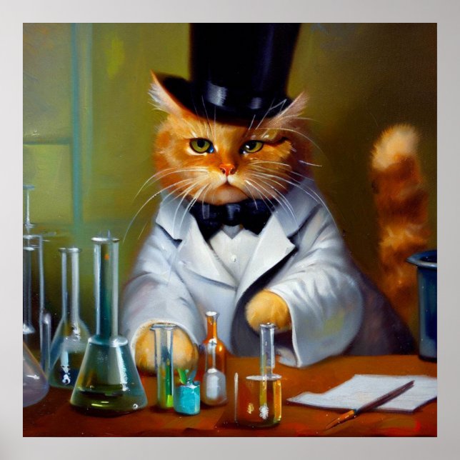 Cat Chemist  Poster (Front)