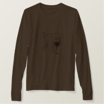 Cat Chocolate and Wine Quote T-Shirt