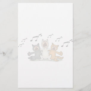 Cat Choir Stationery