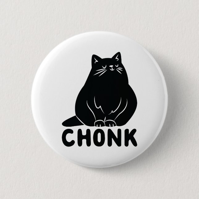 Cat Chonk  2 Inch Round Button (Front)