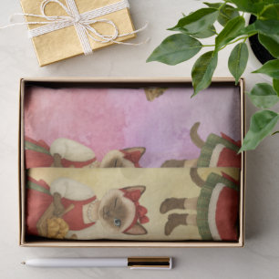 Cat Christmas Bakery for Cat Lovers Holiday  Tissue Paper
