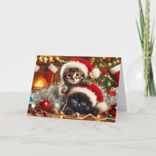 Cat Christmas card