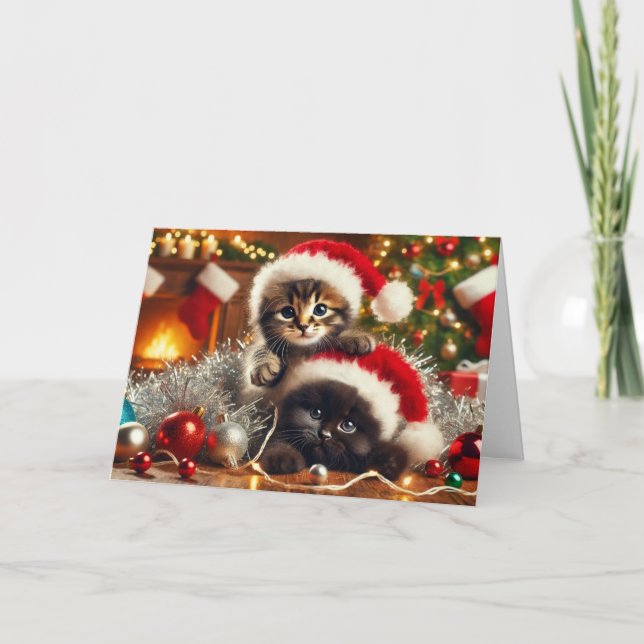 Cat Christmas card (Front)