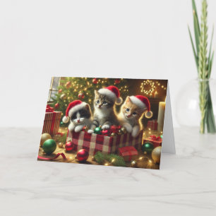 Cat Christmas card