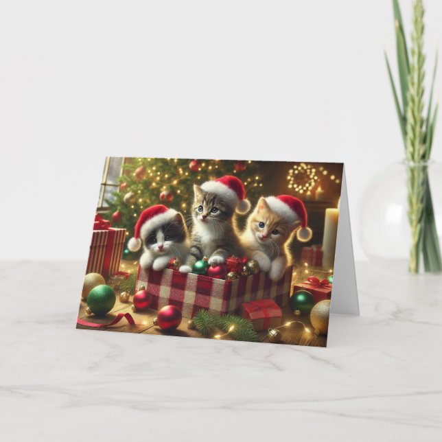Cat Christmas card (Front)