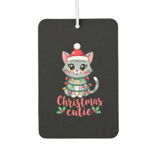 Cat Christmas Cutie Cats Christmas T-Shirt for Men Air Freshener