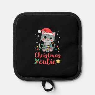 Cat Christmas Cutie Cats Christmas T-Shirt for Men Pot Holder