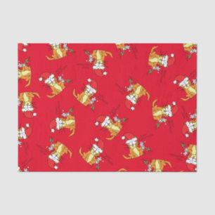 Cat Christmas Funny Tissue Paper