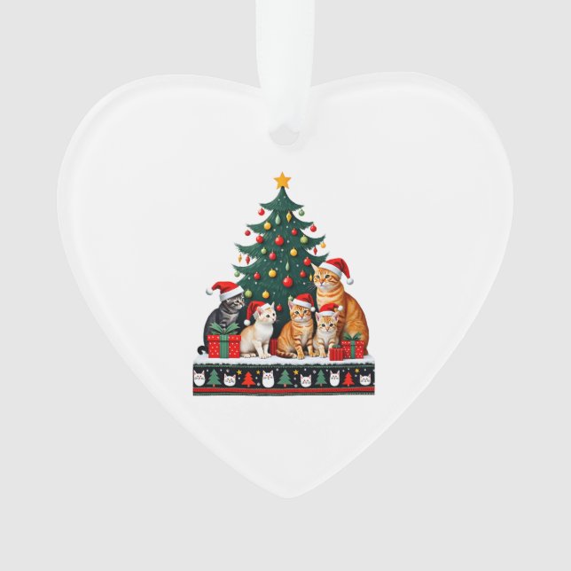 Cat Christmas Funny Ugly Women Men Merry Gift (5) (devant)