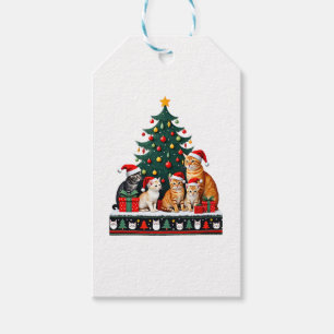 Cat Christmas Funny Ugly Women Men Merry Gift (5) Tags