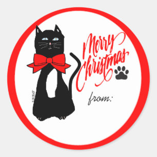 Cat-Christmas Gift Tag