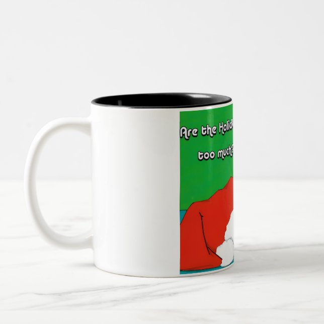 Cat  Christmas Mug (Left)