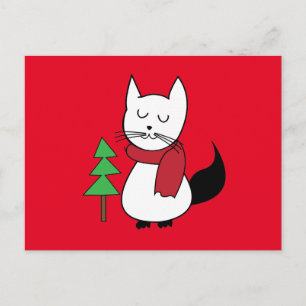 Cat Christmas Postcard
