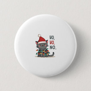 Cat Christmas Shirt Kids Funny Santa Cat Christmas 2 Inch Round Button