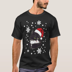 cat christmas snow  idea winter snowflake T-Shirt