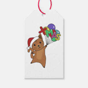 Cat Christmas Snow Winter Animals Cats Trucker Hat Gift Tags