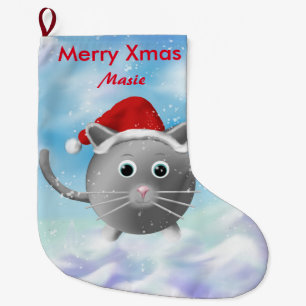 Cat Christmas Stocking