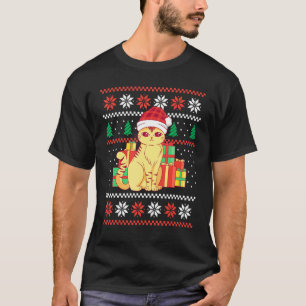 Cat Christmas Sweater Cat With Pixie Hat