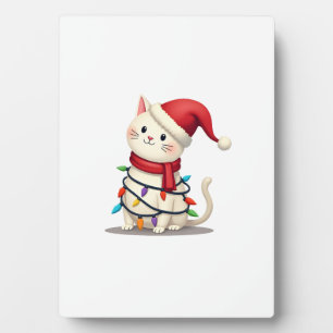Cat Christmas Tree Christmas (2) Plaque