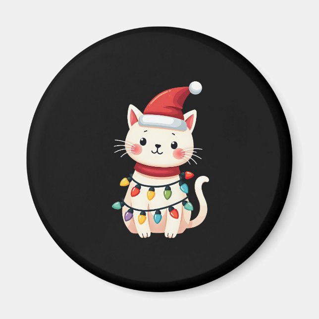 Cat Christmas Tree Christmas (4) Magnet (Front)