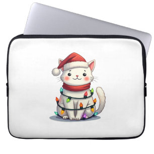 Cat Christmas Tree Christmas Laptop Sleeve