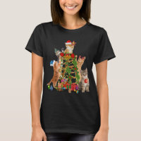 Cat Christmas Tree Ugly Christmas Cat Mom Cat Dad