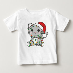 Cat Christmas Winter Animals Cats Baby T-Shirt