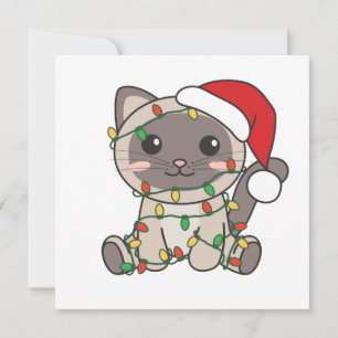 Cat Christmas Winter Animals Cats Invitation
