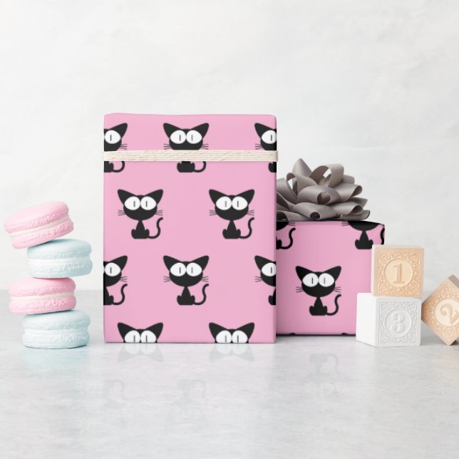 Cat Christmas Wrapping Paper (Baby Shower)