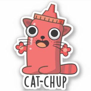 Cat-chup Funny Ketchup Pun