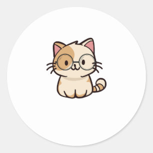 Cat  classic round sticker