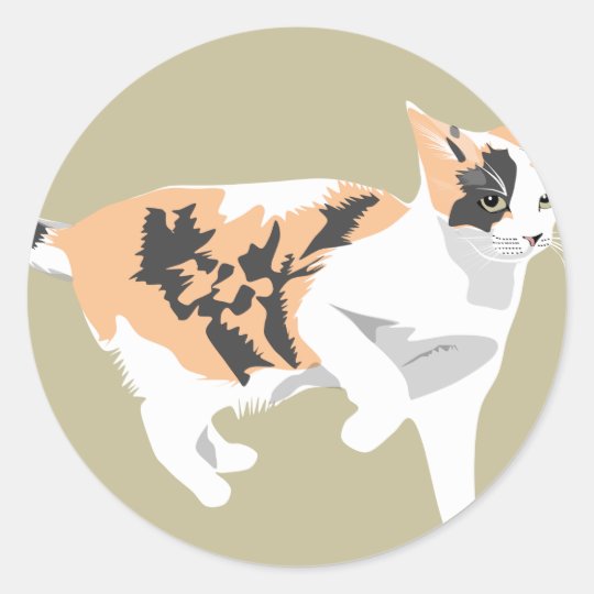 Cat Classic Round Sticker