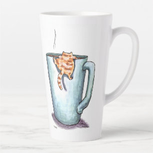 Cat Climb Latte Mug