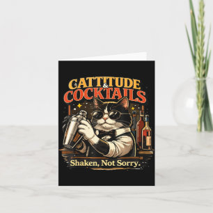 Cat Cocktail - Funny Bartender Card