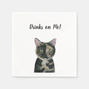 Cat Cocktail Napkins