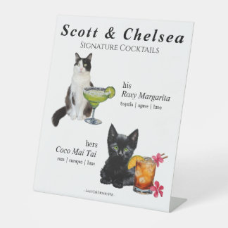 Cat Cocktail Sign